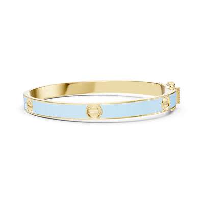 Candy Blue Screw Bangle