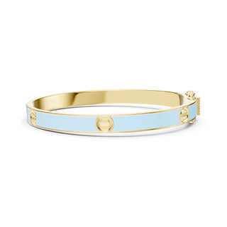 Baby Candy Blue Screw Bangle