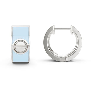 Candy Blue Screw Earrings