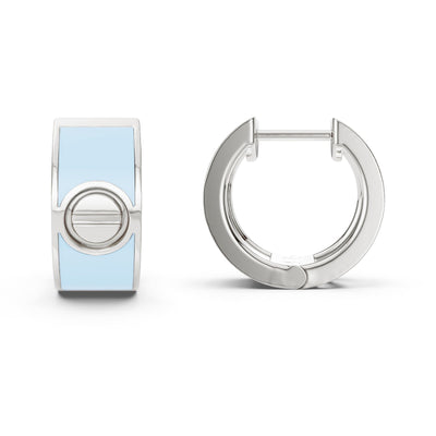 Candy Blue Screw Earrings