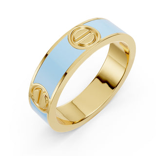 Candy Blue Screw Ring