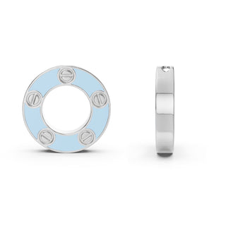 Candy Blue Screw Pendant
