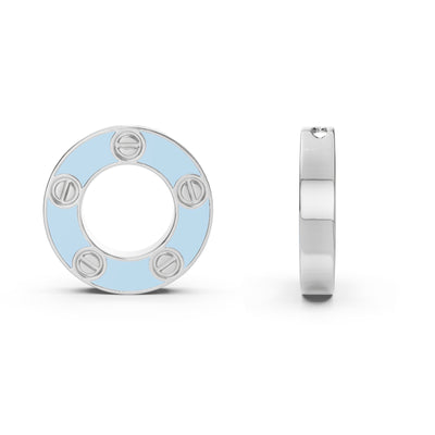 Candy Blue Screw Pendant