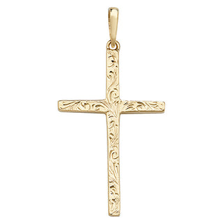 Fine Engraved Gold Cross