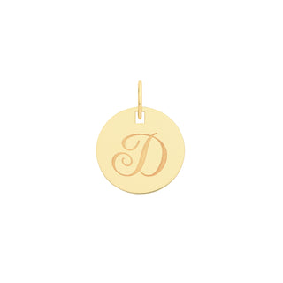 Engraved Initial Pendant