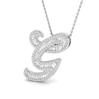Classic Diamond Baguette Initial