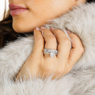 Emerald-Cut Solitaire Diamond Ring