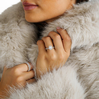 Emerald-Cut Solitaire Diamond Ring