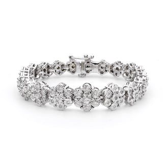 Graduated Daisy Illusion Bracelet