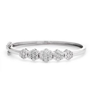 Daisy Illusion Diamond Bangle - Kids