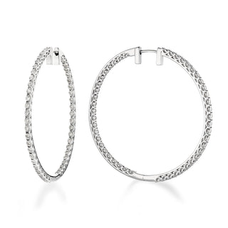 Diamond Illusion Hoops