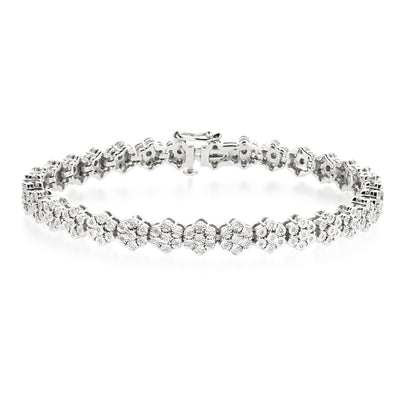Fine Daisy Illusion Bracelet