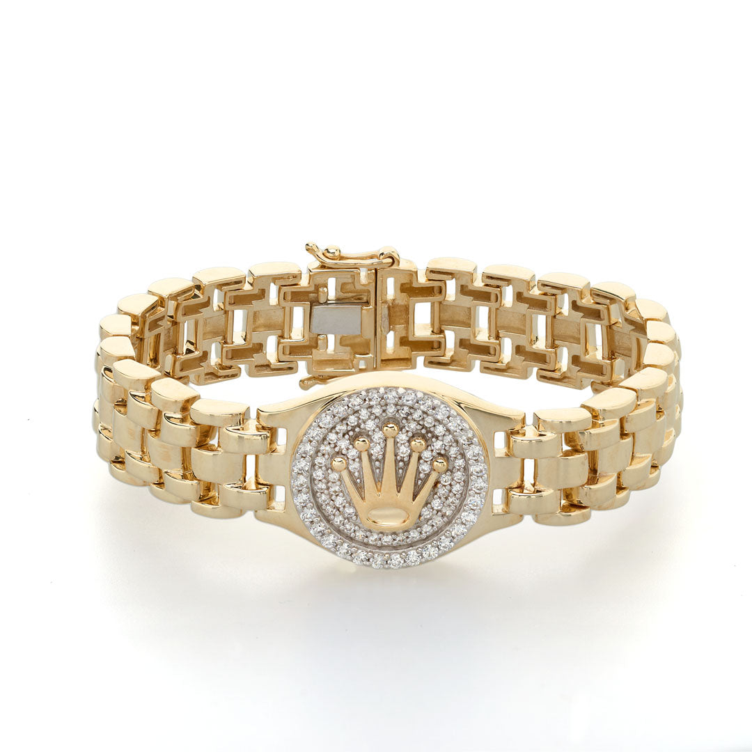 Ladies Presidential Crown Bracelet RankinsJewellers